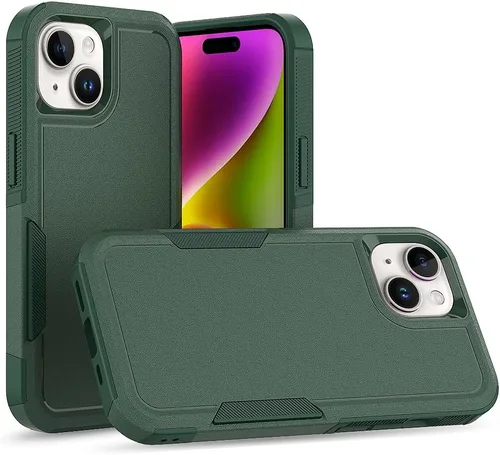 Miniatura 8 de Funda WOGROO para iPhone 8 Plus, iPhone 7 Plus de 5.5 pulgadas, funda protectora para teléfono a prueba de golpes, fuerte y duradera, color negro