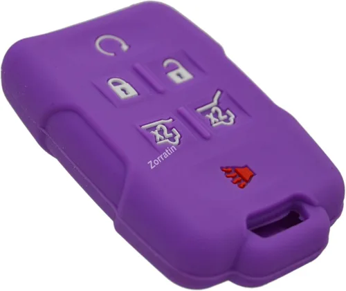 Miniatura 13 de Protector de silicona para llavero con control remoto GMC Yukon y Chevrolet Suburban Tahoe 2015-2020 SUV con encendido de llave giratoria