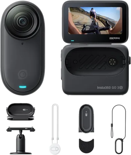 Miniatura 13 de Insta360 GO 3S - 128 GB Blanca 4K Cámara de vlog portátil pequeña, POVs con manos libres, montaje en cualquier lugar, estabilización, vida útil