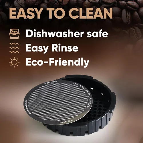 Miniatura 2 de ALTURA DISC FINE XL: Filtro prémium para cafeteras AeroPress XL + libro electrónico con recetas, consejos y más, acero inoxidable, lavable