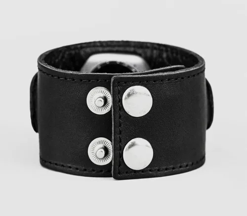 Miniatura 7 de Correa de cuero cosida ancha compatible con Apple Watch de 1.496 in 1.575 in 1.614 in 1.654 in 1.732 in 1.811 in 1.772 in 1.929 in, hecho a mano UA