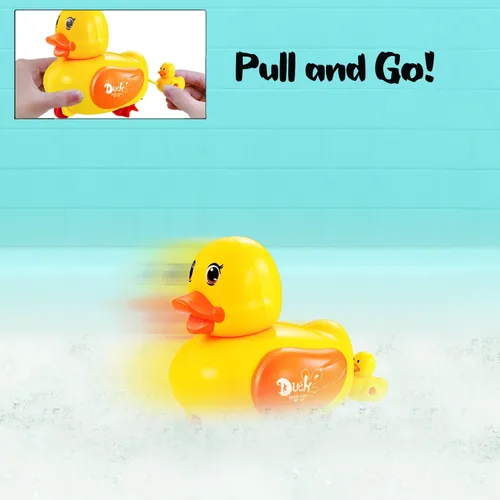 Miniatura 3 de 6 piezas de juguetes de baño de viento de natación - Animales marinos en la bañera Windup motorizados niños agua baño diversión