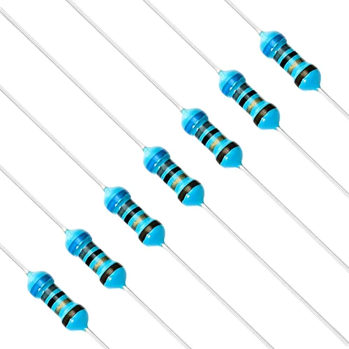 Miniatura 72 de Chanzon 100pcs 1/4W (0.25W) 62 Ohmios Resistencia fija de película metálica Ohmios 0.01 ±1% Tolerancia 62R MF Resistencias de orificio pasante