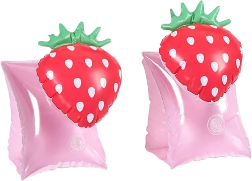 2 Pack Arm Floaties for Kids - Cute Cartoon Inflatable Pool Arm Floaties Swim Rings, PVC Arm Bands Floater Sleeves for Toddlers Children 3-5-6-12