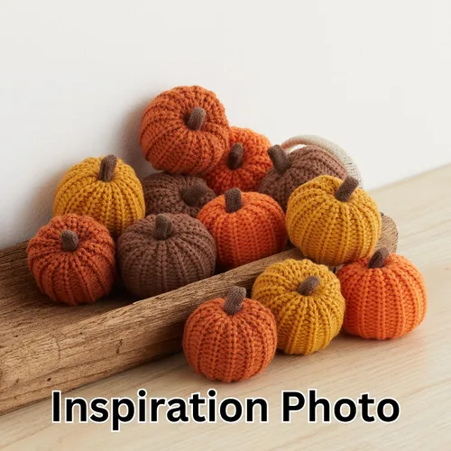 Miniatura 7 de Your Heart's Content Juego de 5 mini calabazas de punto, regalo pensativo, favorito de otoño, rellenos de cuencos de otoño, decoración de bandeja