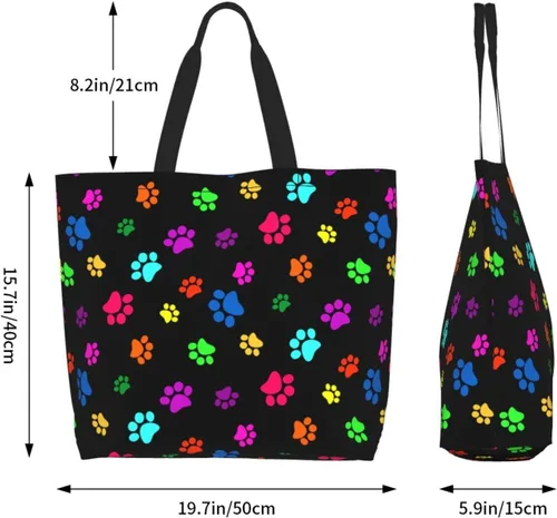 Miniatura 5 de Bolsa de mano para mujer, bolsa de playa grande, reutilizable, bolsa de comestibles, bolsa de hombro casual, bolsa de mano para compras, viajes