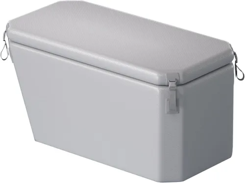 DEEPTIME Tina de Baño de Hielo Portátil con Ángulo para Sumersión en Frío (Gris) | Para Recuperación de Atletas y Fitness, Sumersión en Frío al Aire