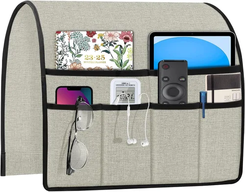 Miniatura 14 de Joywell Organizador de Sillón Reclinable con 6 Bolsillos Caddy de Sillón Soporte de Control Remoto para Sofá Reposabrazos Organizador Antideslizante