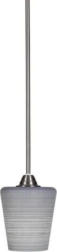 Miniatura 121 de Toltec Lighting Paramount - Mini colgante de 1 luz en acabado negro mate con cristal de arte perla de 7 pulgadas y estilo negro