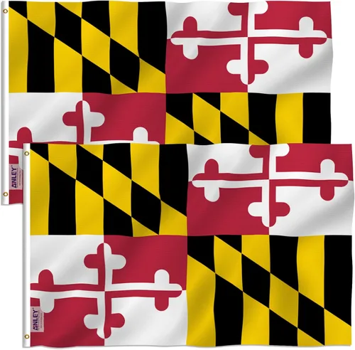Miniatura 8 de Bandera con los estados de EE.UU., Maryland