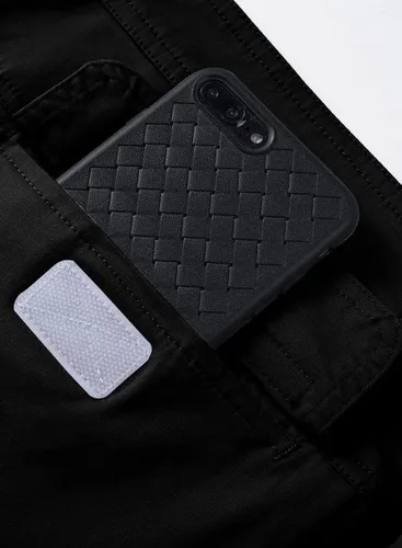 Miniatura 9 de JMIERR Pantalones cargo para hombre, casuales, de algodón, ajuste relajado, cintura elástica, ligeros, con múltiples bolsillos