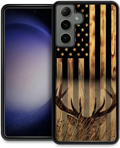 Miniatura 25 de DJSOK Funda compatible con Samsung Galaxy S22 Ultra, diseño con patrón de parachoques trasero, esquinas reforzadas contra arañazos, esquinas Bandera