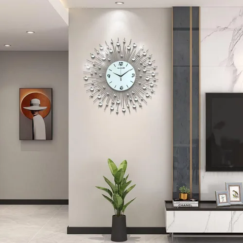 Miniatura 2 de 3D Reloj decorativo de pared. Diámetro de 25,6 pulgadas.