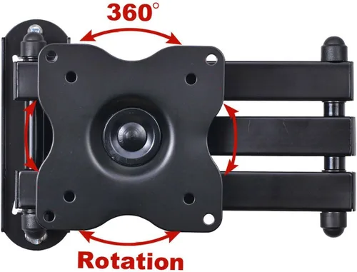 Miniatura 6 de VideoSecu Soporte de pared para TV con brazo articulado, mejor para 12, 13, 15, 17, 19, 20, 22, 23, 24 pulgadas, algunos modelos de hasta 26 x 27