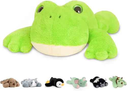 Miniatura 16 de Niuniu Daddy Animales de peluche con peso de ajolote azul de 24 pulgadas 5 libras para niños, adultos, niñas, niños, juguete de peluche gigante
