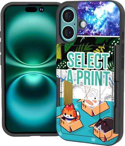 Miniatura 52 de Smartish Funda tipo cartera para iPhone 13 Pro – Wallet Slayer Vol. 2 [delgada + protectora] tarjetero con función atril - Black Tie Affair