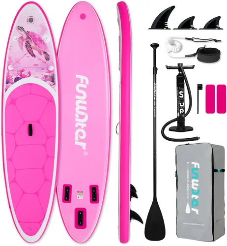Miniatura 15 de FunWater Tabla de remo inflable ultraligera con accesorios de SUP para adultos y jóvenes de todos los niveles de habilidad