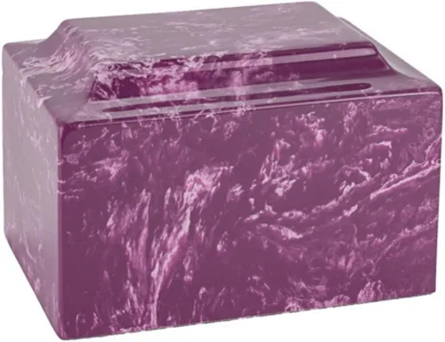 Miniatura 19 de Verde Classic - Mármol cultivado por Mackenzie Vault para urnas Silverlight, urna de cremación verde para cenizas, tamaño adulto, entierro