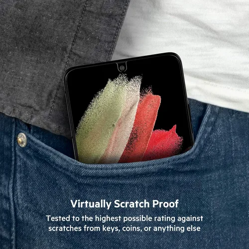 Miniatura 4 de Belkin ScreenForce - Protector de pantalla templado para Galaxy S21 Ultra, compatible con funda y fácil aplicación