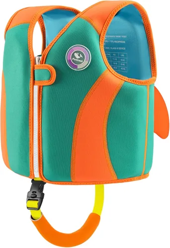 Miniatura 10 de Pottwal Chaleco de natación para niños - Chaqueta de natación - Hecho de neopreno y EPE - con correa ajustable en la entrepierna Verde