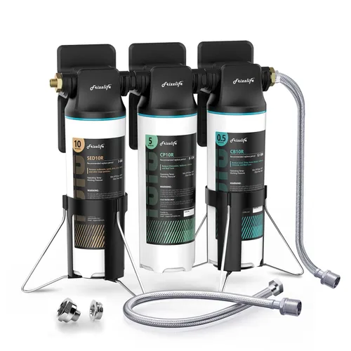 Miniatura 11 de Frizzlife SW10 - Sistema de filtro de agua para debajo del fregadero, certificado NSF/ANSI 53 y 42, reduce el 99,99% de plomo, cloro, mal sabor