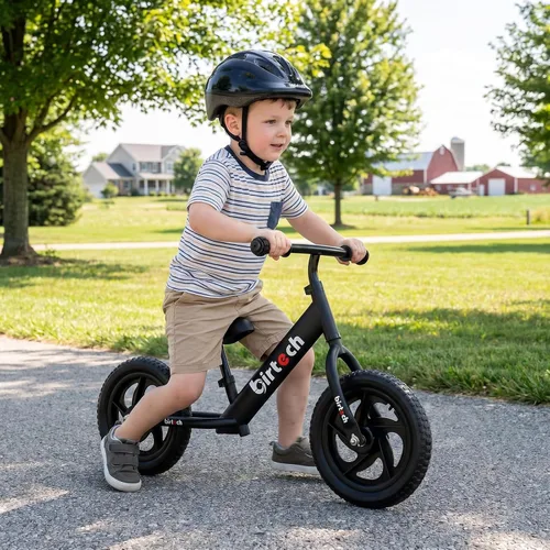 Miniatura 2 de Birtech Bicicleta de equilibrio para niños de 2, 3, 4, 5 años, bicicleta de equilibrio para niños de 12 pulgadas, juguetes para interiores