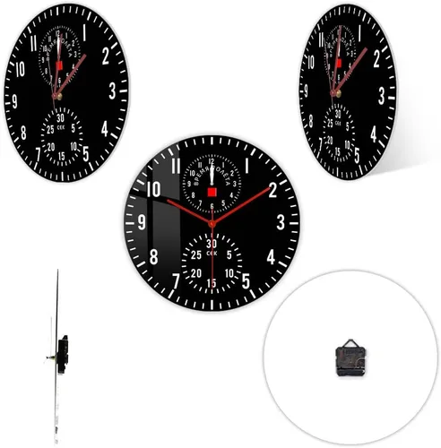 Miniatura 5 de Reloj de pared moderno de 15 pulgadas, reloj de batería de cuarzo silencioso, fácil de leer, sincronización precisa, adecuado para el hogar