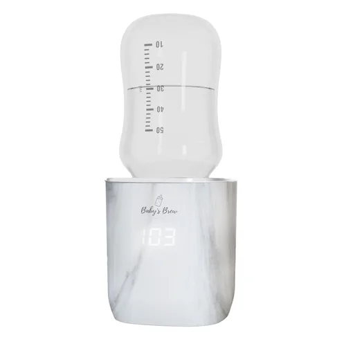 Miniatura 12 de Baby'S Brew Calentador de biberones portátil, calentador de biberones inalámbrico para leche materna y fórmula, calentador de leche de viaje Blanco