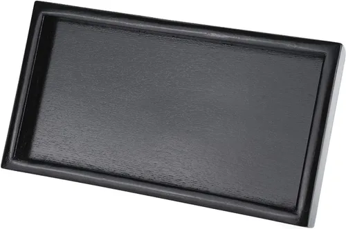 Miniatura 5 de Bandeja de té con forma rectangular de madera maciza versátil para té, café, aperitivos, comidas, bandeja para servir, platos de restaurante