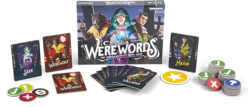 Miniatura 2 de Bezier Games Werewords Juego familiar rápido de adivinanzas de palabras de 5 minutos y deducción social Roles ocultos y votación 4-10 jugadores