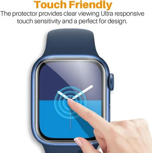 Miniatura 4 de LK 8 Pack para Protector de Pantalla de Apple Watch 44mm Serie 6/5 SE2 [Película Suave Mejorada] [Auto-Reparación] Película Ultradelgada, Protector