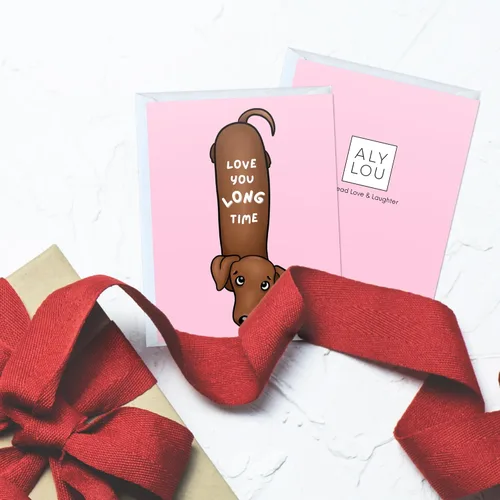 Miniatura 3 de Tarjeta de aniversario y cumpleaños divertida – Tarjeta de felicitación con juego de palabras, en blanco por dentro, linda y perfecta para parejas