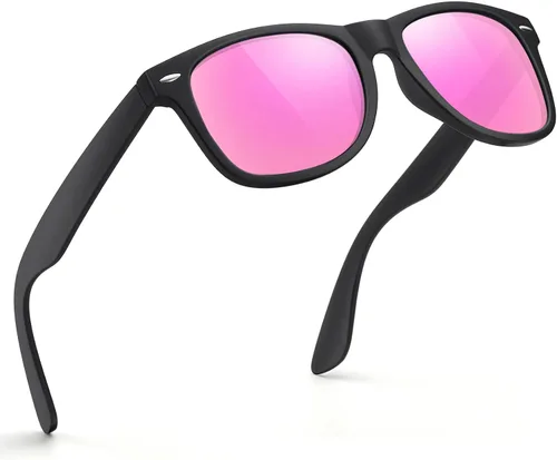 Miniatura 48 de FEIDUSUN Lentes de sol polarizados para hombre y mujer, lentes de sol retro negros para conducir, pescar, protección UV