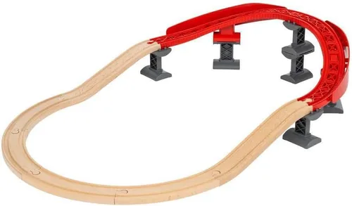 Miniatura 5 de BRIO Ascending Curves Track Pack - Expansión ferroviaria elaborada por expertos Madera de haya certificada FSC Mejora las habilidades motoras