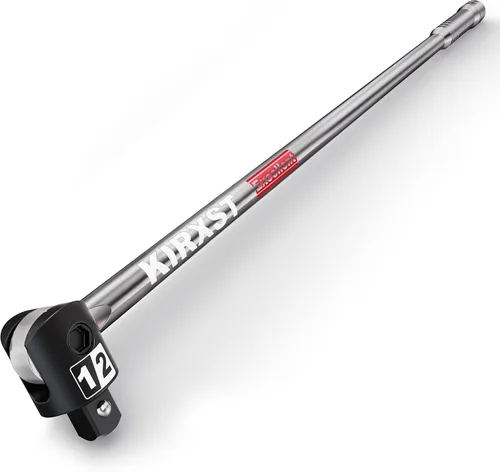 Miniatura 11 de Barra de roturas de 41 pulgadas con accionamiento de 1 pulgada, barra de roturas de extensión de servicio pesado, cabeza giratoria de 250°, acero