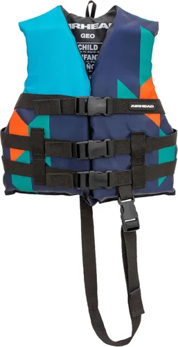 Airhead GEO General - Chaleco salvavidas de varios tamaños, chalecos de natación para adultos, niños y jóvenes, poliéster duradero y espuma de