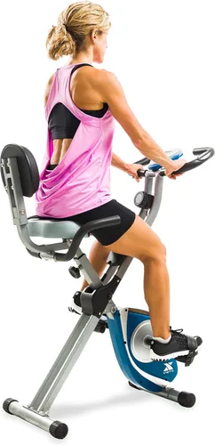 XTERRA Bicicleta estática plegable para fitness, capacidad de peso de 225 libras