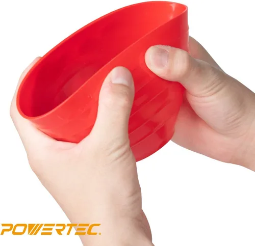 Miniatura 3 de POWERTEC Cuenco de plástico para mezclar de 25 onzas y 4.7 pulgadas de ancho para artes y manualidades y bricolaje, cuenco flexible reutilizable