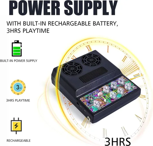 Miniatura 4 de Caline Amplificador de bajo, amplificador de graves portátil de 20 W para bajo, compresor, efecto de aumento, mini amplificador combinado de graves