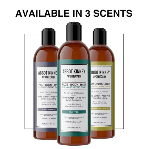 Miniatura 6 de Lavado 3 en 1 para hombre, champú hidratante, acondicionador y gel de baño para hombres, adecuado para todo tipo de piel y cabello, 12 onzas