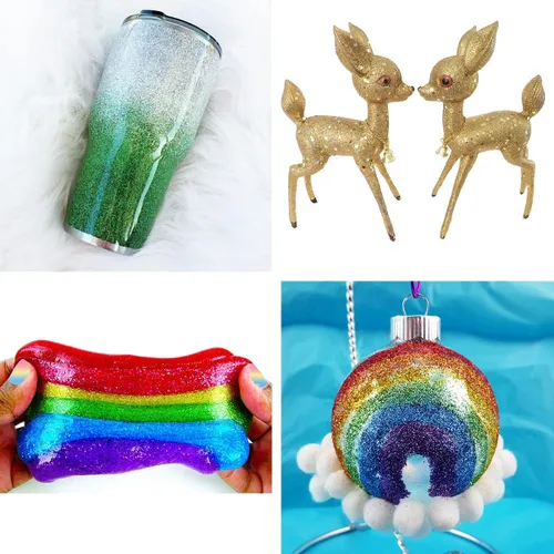 Miniatura 6 de Purpurina fina holográfica, 3.5 onzas / 3.5 onzas, paquetes de polvo de purpurina extrafina para resina, purpurina artesanal para vasos, fabricación