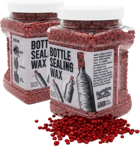 Miniatura 4 de Blended Waxes, Inc. - Cuentas de cera para sellado de botellas, perlas de sellado de cera de pastilla de primera calidad para cierre de botellas