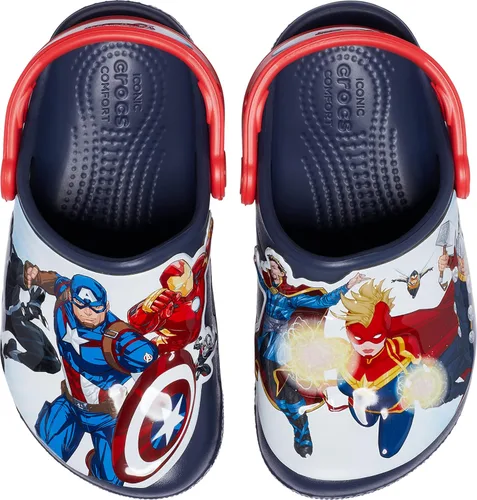 Miniatura 4 de Crocs Zuecos unisex de superhéroe para niños, Parche de los Vengadores, 7 bebé mayor(de uno a dos años)