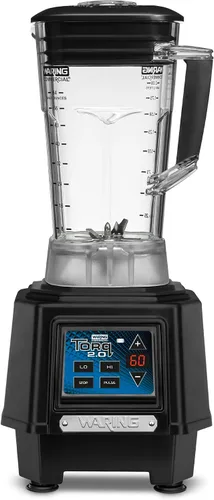 Miniatura 10 de Waring Commercial Torq Blender, motor de 2 caballos de fuerza, controles electrónicos del panel táctil y temporizador, tarro de copoliéster de 48
