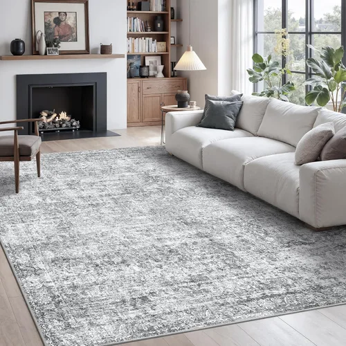 Miniatura 38 de Rugland Alfombras de Área 8x10 - Alfombra Lavable Resistente a las Manchas, Alfombras con Respaldo Antideslizante para Sala de Estar, Alfombras