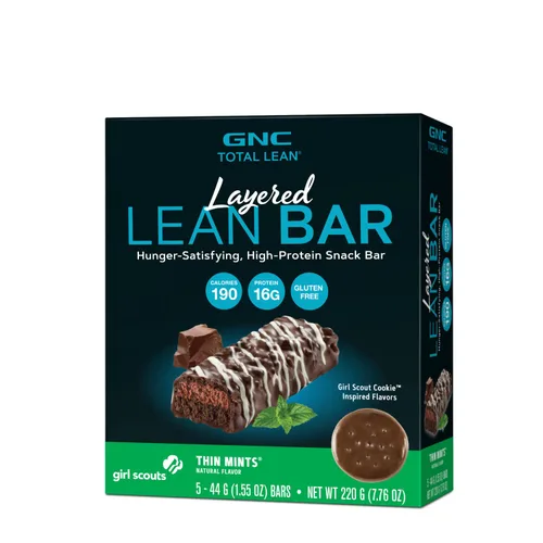 Miniatura 15 de GNC Total Lean Bar Barra de comida con alto contenido de proteínas y satisfying con hambre Yogur de arándanos 5 barras