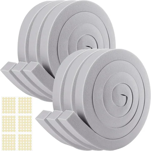 Miniatura 7 de moonoom 3 unidades de cinta de sellado para aire acondicionado de espuma de 2''x1''x6.5 pies - Cinta de espuma para aire acondicionado no adhesiva