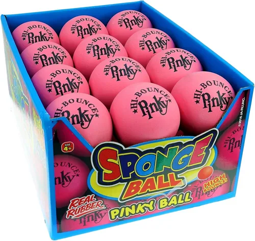 Miniatura 7 de JA-RU Hi-Bounce Pinky Ball (paquete de 2). Pelotas de goma para niños. Juguete pequeño rosa para aliviar el estrés. Recuerdos de fiesta deportiva