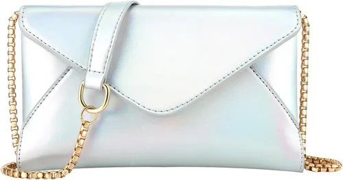 Evevictor Bolso de mano de noche para mujer, bolso cruzado pequeño, bolso de hombro brillante para boda, graduación, fiesta, cita