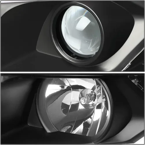 Miniatura 5 de DNA MOTORING HL-HPL-CSIL07-G2-BK-CL1 - Faro delantero de proyector DRL de doble LED compatible con Chevy Silverado 2007-2014, negro/transparente